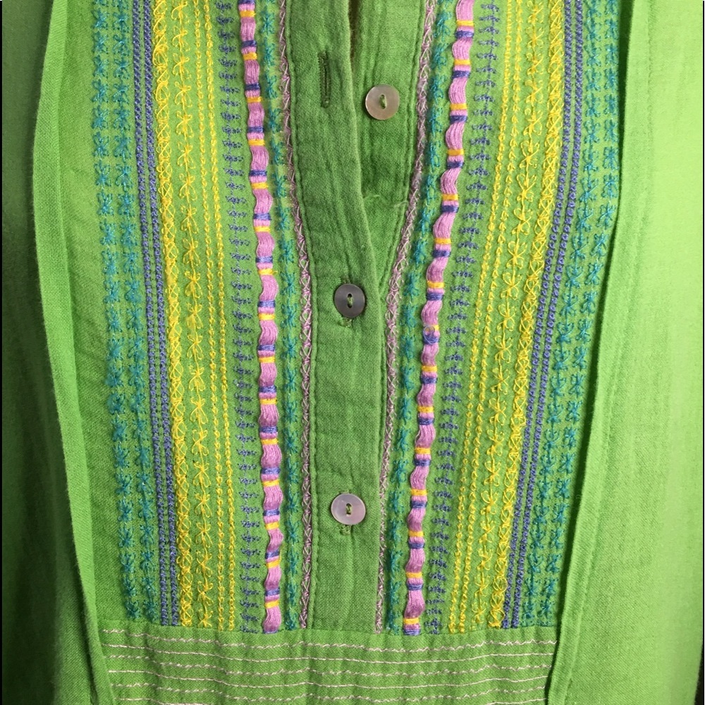 *Zara Basic* Cotton boho style mini dress over top - Picture 5 of 7